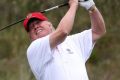 Was Trump playing golf or working at the White House? 