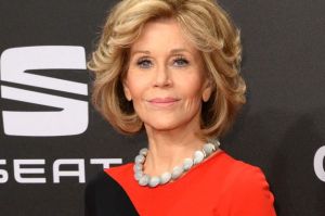 US actress Jane Fonda arrives at the 52nd Golden Camera film & TV awards 2017 in Hamburg, Germany, Saturday March 4, ...