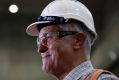 Prime Minister Malcolm Turnbull during his tour of the Snowy Hydro Tumut 3 power station in Talbingo on Thursday.