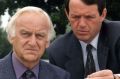 John Thaw as Inspector Morse, left, and co-star Kevin Whatlely as Lewis in 1996.