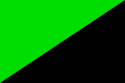 Green and Black flag.svg