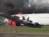 Peru plane crash leaves trail of fire