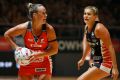 Giants superstar Kim Green in action against the Magpies. She has matured into a player who combines explosiveness with ...