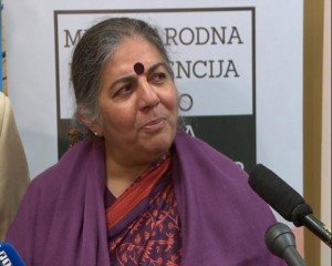 Vandana Shiva in Belgrade, October 2013.