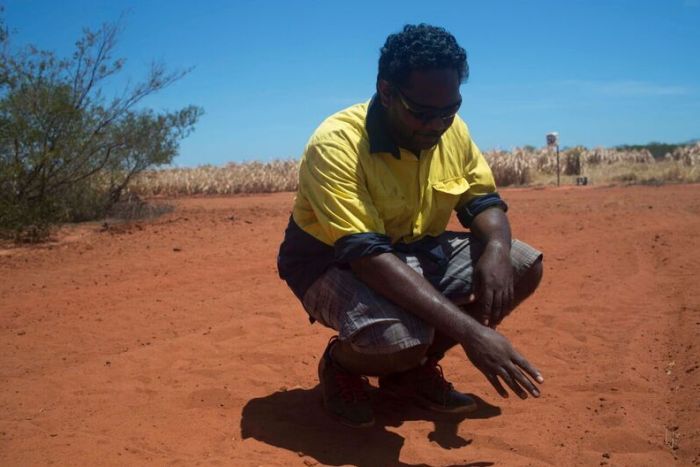 An Indigenous ranger from the Kimberley Ranger Network in Western Australia. Supplied 30/3/17