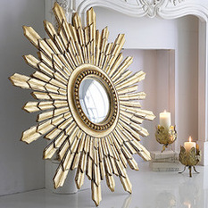  - Gold Sunburst Mirror - Wall Mirrors