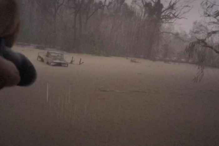 Major flooding in Airlie Beach