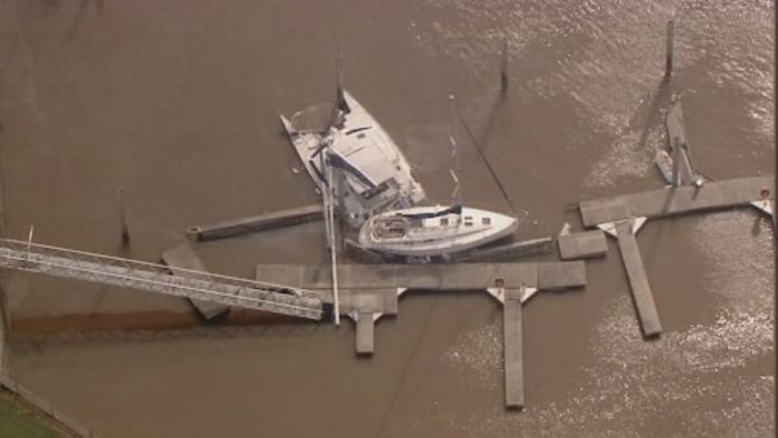 Aerial footage shows devastation in the Bowen, Mackay and Proserpine areas