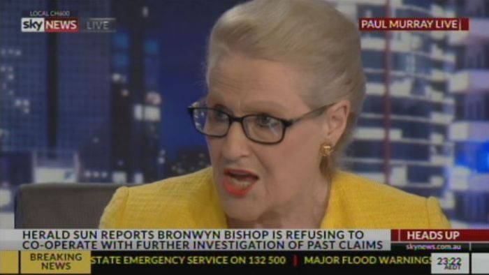 "What I was doing was my job," says Bronwyn Bishop.