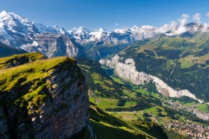 A view over Lauterbrunnen.