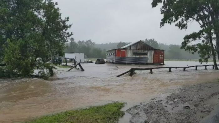 Flash flooding arises as the rains move from southern Queensland into NSW