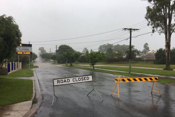 Roads closed in Goodna