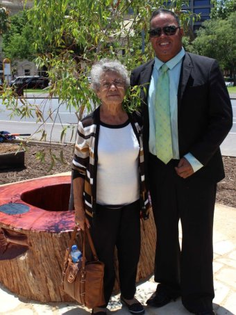 Aunty Lorraine Wilson and Pascoe Braun.