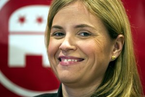 Republican National Committee (RNC) Chief of Staff Katie Walsh appears at a post-election press briefing to discuss the RNC’s role in the election, at the Capitol Hill Club in Washington, Monday, Nov. 14, 2016. (AP Photo/Cliff Owen)