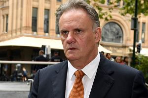 NO ARCHIVING ONE USE ONLY $$$ Former Federal Labor Leader Mark Latham arrives at the memorial service for Bill Leak, at ...