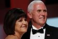 Vice President Mike Pence dances with his wife Karen at the Liberty Ball on day of inauguration in Washington.