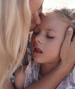 Peta Murchison with her daughter Mia, now seven.