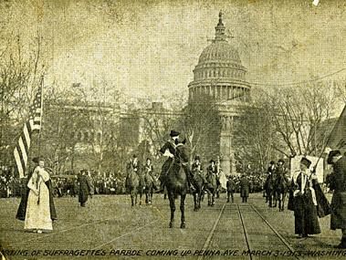 Postcard from Woman Suffrage Parade, 1913