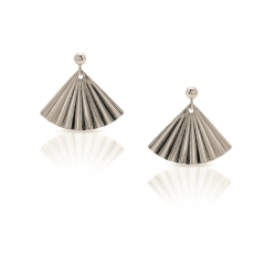 Silver Desert Palm Earrings