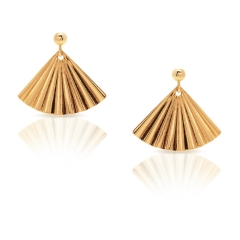 Gold Desert Palm Earrings