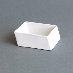 Tessellate Square Bowl -  White