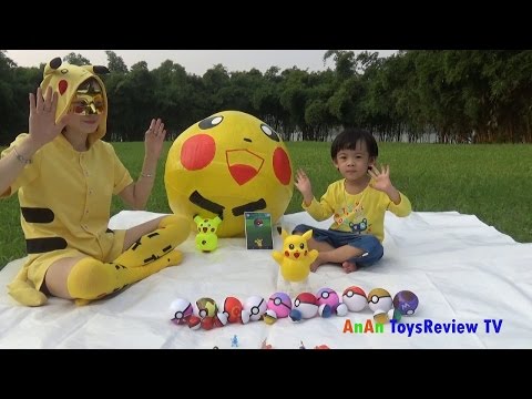 GIANT EGG SURPRISE POKEMON - Săn Pokemon Go và giải cứu Pokemon ❤ AnAn ToysReview TV ❤