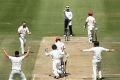 Jon Holland and the Bushrangers celebrate taking Travis Head's wicket.