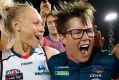 Adelaide Crows coach Bec Goddard made history in winning the inaugural AFL Women's.