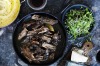 Slow-cooked beef brisket with mushrooms. <a ...