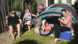 To save money, Simone Plaza and her family are having a camping holiday this Easter.