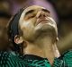 Thriller: Roger Federer celebrates his win over Nick Kyrgios.