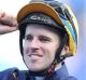 01042017. Sydney Races. Jockey Tommy Berry rides Chautauqua to win race 8, The Darley T J Smith Stakes, during Sydney ...