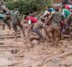 The sea of mud in Mocoa, near Colombia's border with Ecuador, on Saturday.