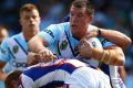 Mixed messages: Paul Gallen and RLPA president Cameron Smith have differing opinions on how negotiations with the NRL ...