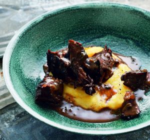 Tummy friendly: Braised beef cheeks with creamy polenta.