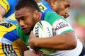 Canberra Raiders prop  Junior Paulo says their backs are like having a second forward pack with the way they carry the ball.