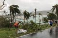 The clean-up begins on Hamilton Island after Cyclone Debbie.