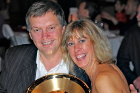 Richard and Sharon Burns at the ceremony where Richard was named Citizen of the Year by the Juneau Chamber of Commerce ...