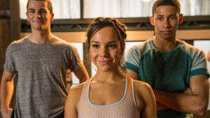 Reunion: (From left) Thomas Lacey, Dena Kaplan and Keiynan Lonsdale are back, and on the big screen, in <i>Dance ...