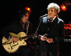 Bob Dylan performs during the 17th Annual Critics' Choice Movie Awards on Thursday, Jan. 12, 2012 in Los Angeles.