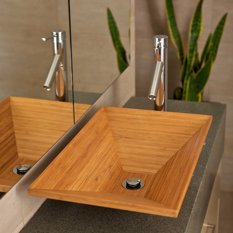  - Moku Bamboo Basin - Angular - Bathroom Basins