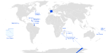 Location of French Overseas Territories