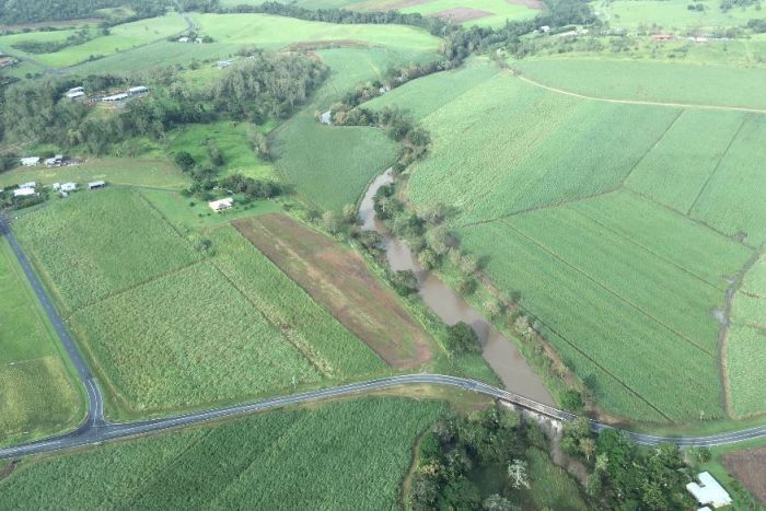 mackay sugar field flattened