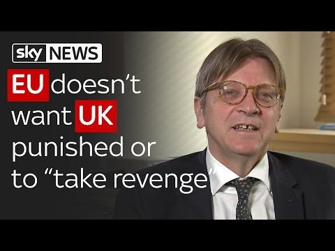 Brexit: EU doesn't want UK punished or "to take revenge" says Guy Verhofstadt