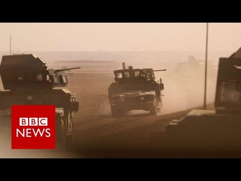 Battle for Mosul: Iraq convoy repels IS suicide bombs - BBC News