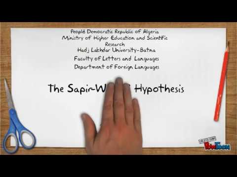 The Sapir Whorf Hypothesis