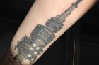 The detail in this Telstra Tower tattoo is unbelievable. It belongs on the forearm of Gillian Schwab.