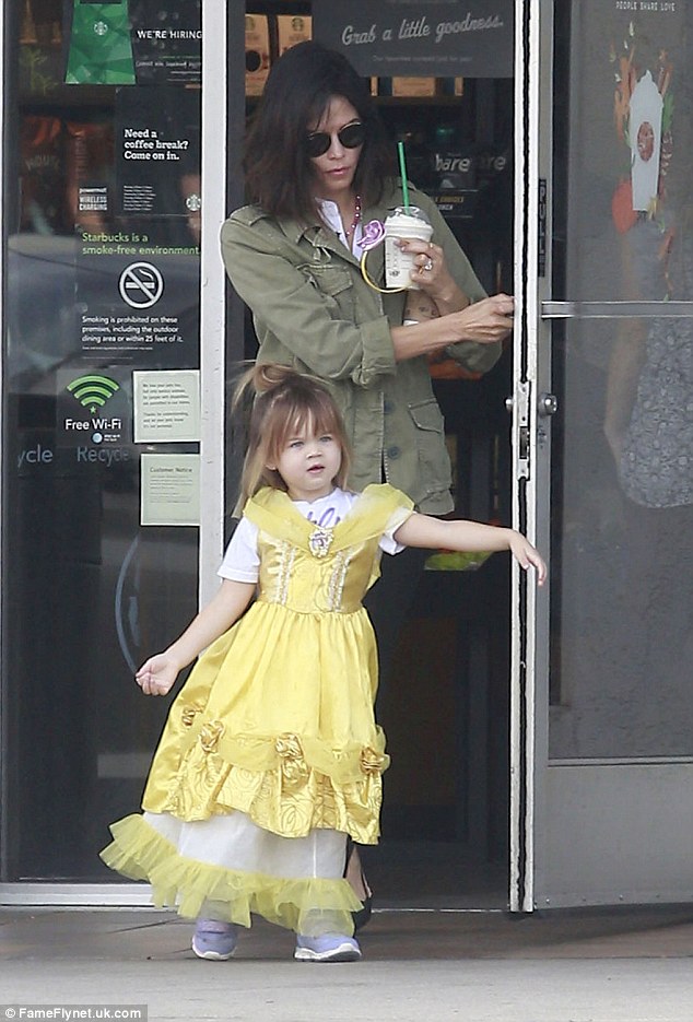 Coffee with royalty! Jenna Dewan went for a coffee run on Thursday with daughter Everly in Studio City