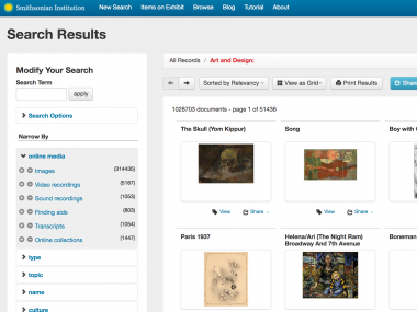 Collections Search Center Website