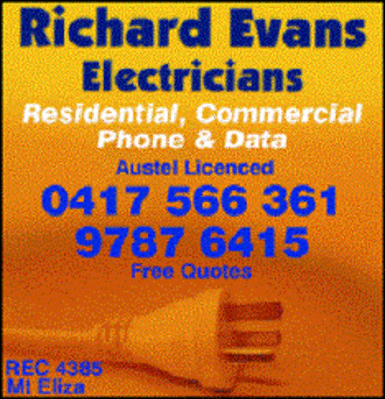 Richard Evans Electrician - Services - Electricians in MOUNT ELIZA VIC